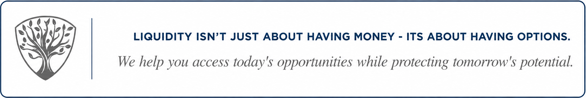 Photo - Liquidity isnt just about having money - Its about having options